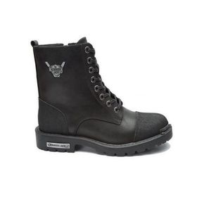 Hammer Jack 102 17600 Siyah Yıkama Nubuk Deri Erkek Motorcu Bot