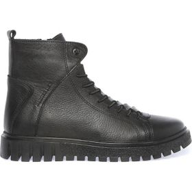 Hammer Jack 102-17945 Merdane Siyah Renk Kalın Tırtıklı Taban Bağcıklı Bilek Boy Erkek Bot