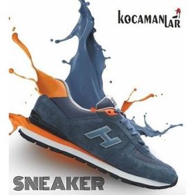 Hammer Jack 102 19250 Mavi Turuncu %100 Hakiki Deri Erkek Spor Ayakkabı