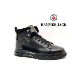 Hammer Jack 102-24897-M Alexis Sneaker Deri Casual Siyah Erkek Bot
