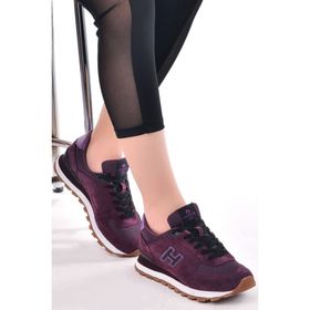 Hammer Jack 19250 Mor Krep Peru Kadın Sneaker Günlük Spor Ayakkabı