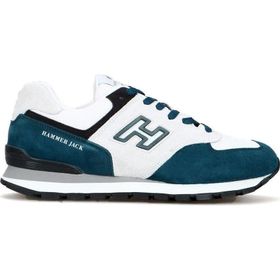 Hammer Jack Chile Hakiki Deri Petrol Beyaz Erkek Spor Ayakkabı