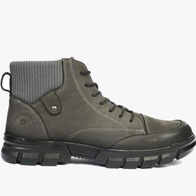 Hammer Jack Joven Gri Hakiki Deri Erkek Outdoor Bot