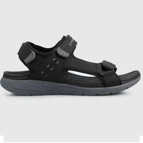 Hammer Jack Siyah Erkek Düz Sandalet