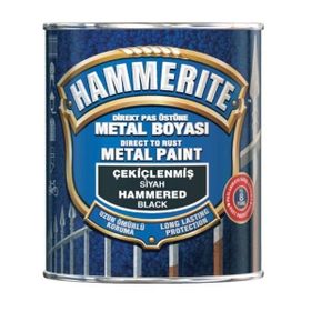 Hammerite Siyah 750 ml Çekiçlenmiş Metal Boyası