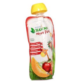Hammm 90 gr Çilek Kavun Elma Muz Meyve Püresi