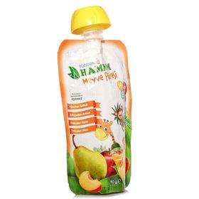 Hammm 90 gr Şeftali Armut Elma Muz Meyve Püresi