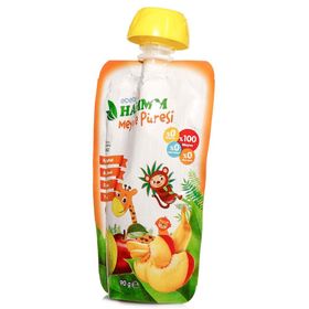 Hammm 90 gr Şeftali Armut Elma Muz Meyve Püresi