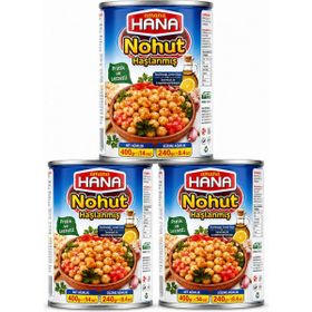 Hana 400 gr Haşlanmış Nohut Konservesi (3 adet)