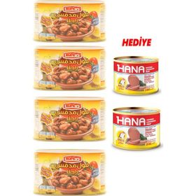 Hana 4x400 gr Bakla Konservesi + 2 Adet Hana Salam
