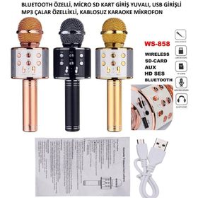 Handheld WS-858 Bluetooth Karaoke Mikrofon