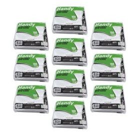 Handy Büyük Boy 100 Adetlik 10 Paket HDPE İş Temizlik Tek Kullanımlık Şeffaf Eldiven