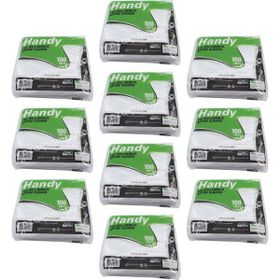 Handy Büyük Boy 100 Adetlik 10 Paket HDPE İş Temizlik Tek Kullanımlık Şeffaf Eldiven