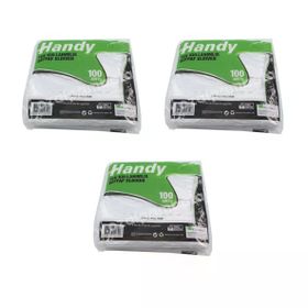 Handy Büyük Boy 100 Adetlik 3 Paket HDPE İş Temizlik Tek Kullanımlık Şeffaf Eldiven