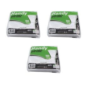 Handy Büyük Boy 100 Adetlik 3 Paket HDPE İş Temizlik Tek Kullanımlık Şeffaf Eldiven