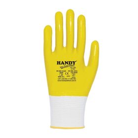 Handy H1601 Nitril Tam Kaplama Sarı No:10 İş Eldiveni