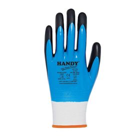 Handy H1701 Nitril Kaplama Mavi Siyah No:9 İş Eldiveni