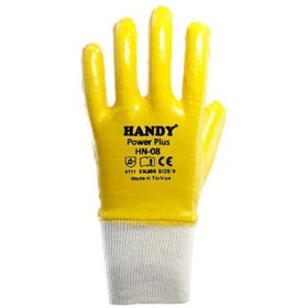 Handy HN-08 Sarı NO:9 Power Plus Nitril İş Eldiveni