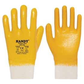 Handy HN-08 Sarı NO:9 Power Plus Nitril İş Eldiveni