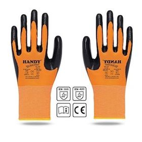 Handy HN-16 Nitril Kaplama 10/XL Sanayi Usta Eldiveni Koruyucu Eldiven