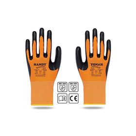 Handy HN-16 Nitril Kaplama 9/L Sanayi Usta Eldiveni Koruyucu Eldiven