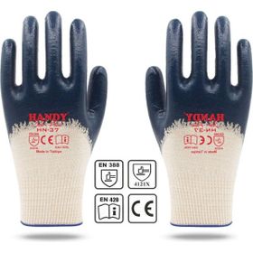 Handy HN-37 Nitril Kaplama Sanayi Usta Eldiveni Koruyucu Eldiven