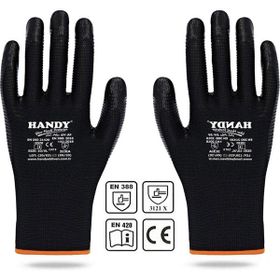 Handy HN-99 Nitril Kaplama Siyah No: 10/XL Sanayi Usta Eldiveni Koruyucu Eldiven