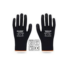 Handy HN-99 Nitril Kaplama Siyah No: 9/L Sanayi Usta Eldiveni Koruyucu Eldiven