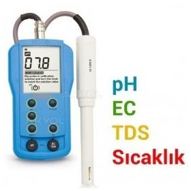 Hanna HI9812-51 Harici Problu pH EC TDS Sıcaklık Ölçer