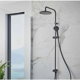 Hansgrohe 26272670 Vernis Blend 200 Reno Satin Siyah Duş Kolonu