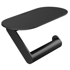 Hansgrohe 27928670 Wallstoris Raflı Satin Siyah Tuvalet Kağıtlığı