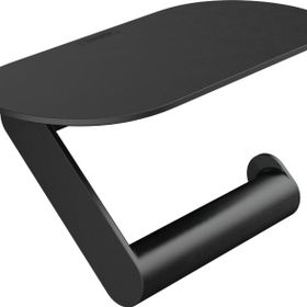 Hansgrohe 27928670 Wallstoris Raflı Satin Siyah Tuvalet Kağıtlığı