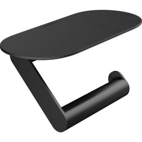 Hansgrohe 27928670 Wallstoris Raflı Satin Siyah Tuvalet Kağıtlığı