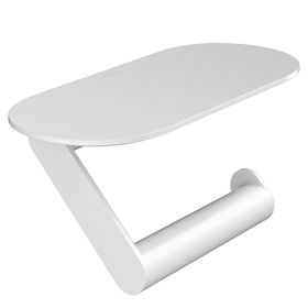 Hansgrohe 27928700 Wallstoris Raflı Satin Beyaz Tuvalet Kağıtlığı