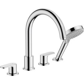 Hansgrohe 71459000 4 Delikli Krom Küvet Kenarı Banyo Bataryası