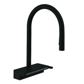 Hansgrohe 73831670 Aquno Select M81 Tek Kollu Siyah Eviye Bataryası
