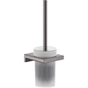 Hansgrohe AddStoris Siyah Krom Tuvalet Fırçası