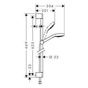 Hansgrohe Croma Select Krom Duş Seti