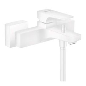 Hansgrohe Çubuk Volan Satin Beyaz Tek Kollu Aplike Banyo Bataryası
