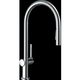 Hansgrohe HG72800000 210 Çekilebilir El Duşu 2 Jet Krom Talis M54 Tek Kollu Eviye Bataryası