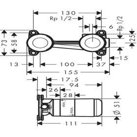 Hansgrohe HNG13622180 Lavabo Bataryası