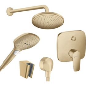 Hansgrohe Talis E Banyo Altın Ankastre Set