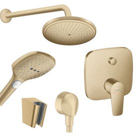 Hansgrohe Talis E Banyo Altın Ankastre Set