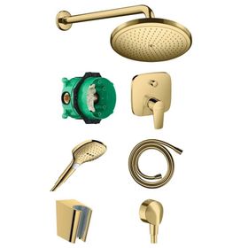 Hansgrohe Talis E Banyo Altın Ankastre Set