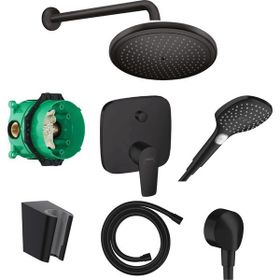 Hansgrohe Talis E Satin Siyah Ankastre Duş Seti