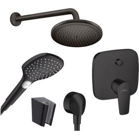 Hansgrohe Talis E Satin Siyah Ankastre Duş Seti