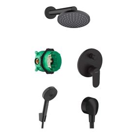 Hansgrohe Vernis Shape Mat Siyah Ankastre Banyo Seti