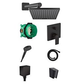 Hansgrohe Vernis Shape Mat Siyah Ankastre Banyo Seti