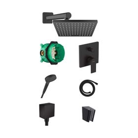 Hansgrohe Vernis Shape Mat Siyah Ankastre Banyo Seti