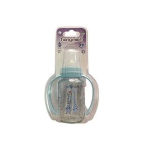 Hanymish 125 ml Silikon Emzikli Kulplu Cam Biberon